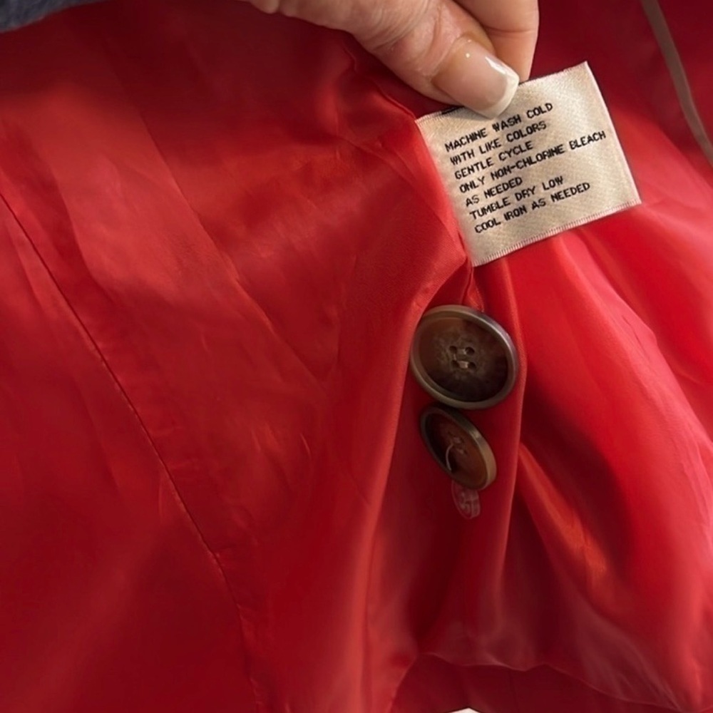 Giacca - Short raincoat - orange/reddish color - size large - Picture 12 of 13